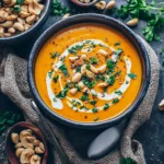 Cremige Kürbissuppe (vegan, einfach)