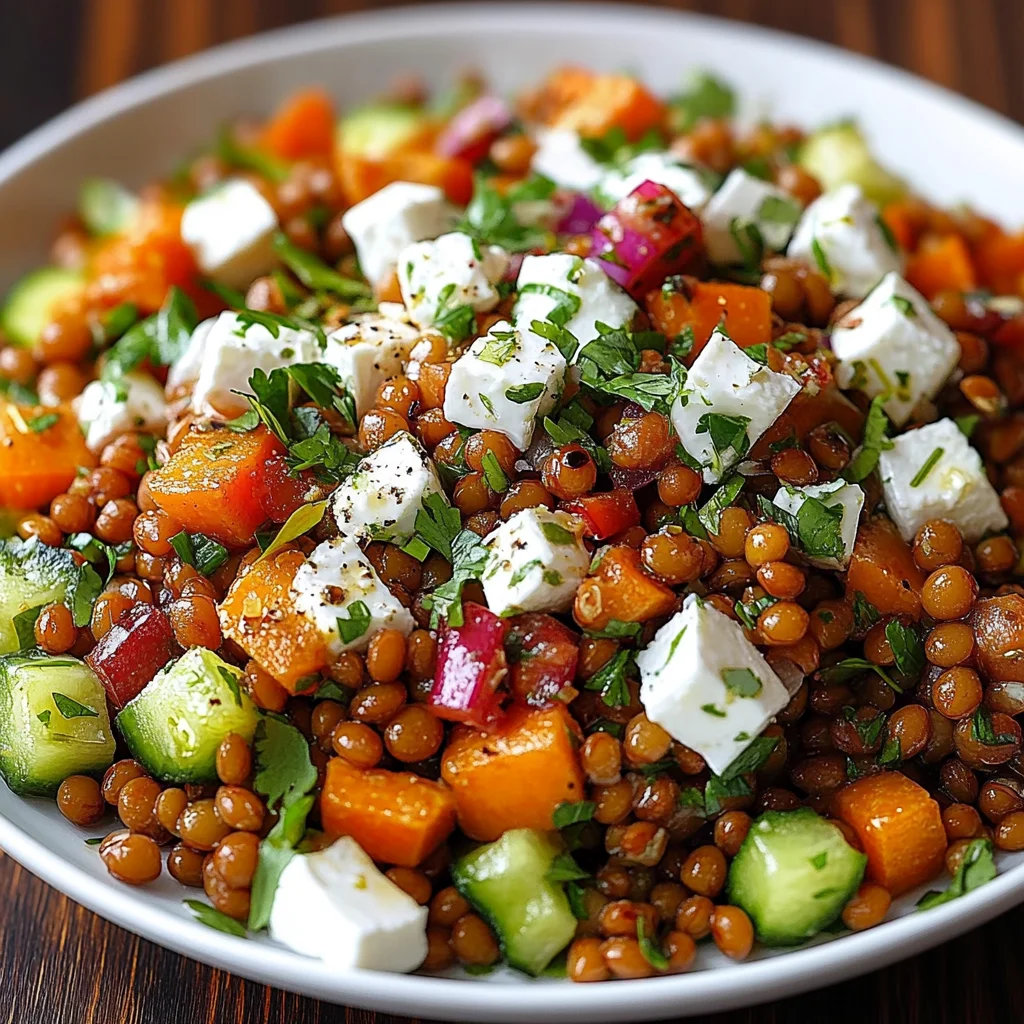 Orientalischer Linsensalat