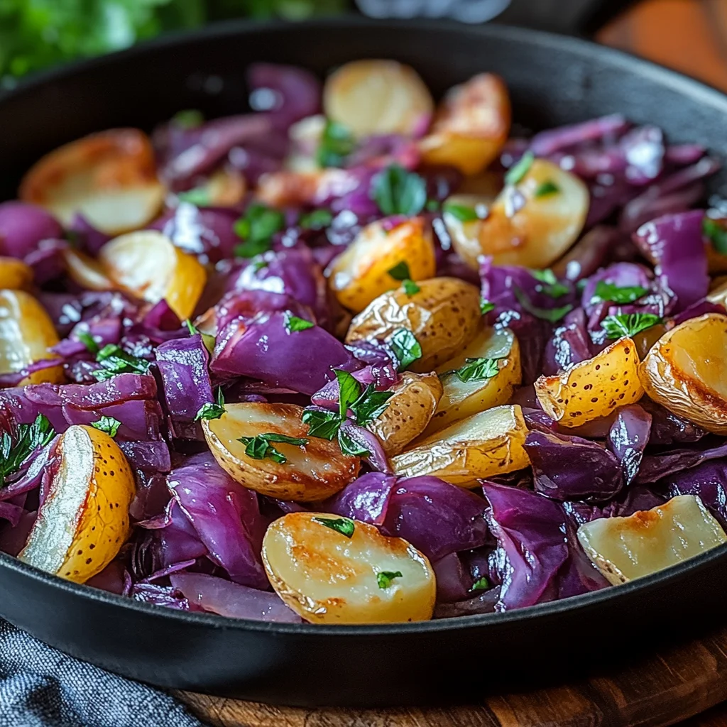 Rotkohl-Pfanne