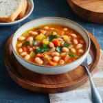 Vegetarische weiße Bohnensuppe – schmeckt & macht satt!